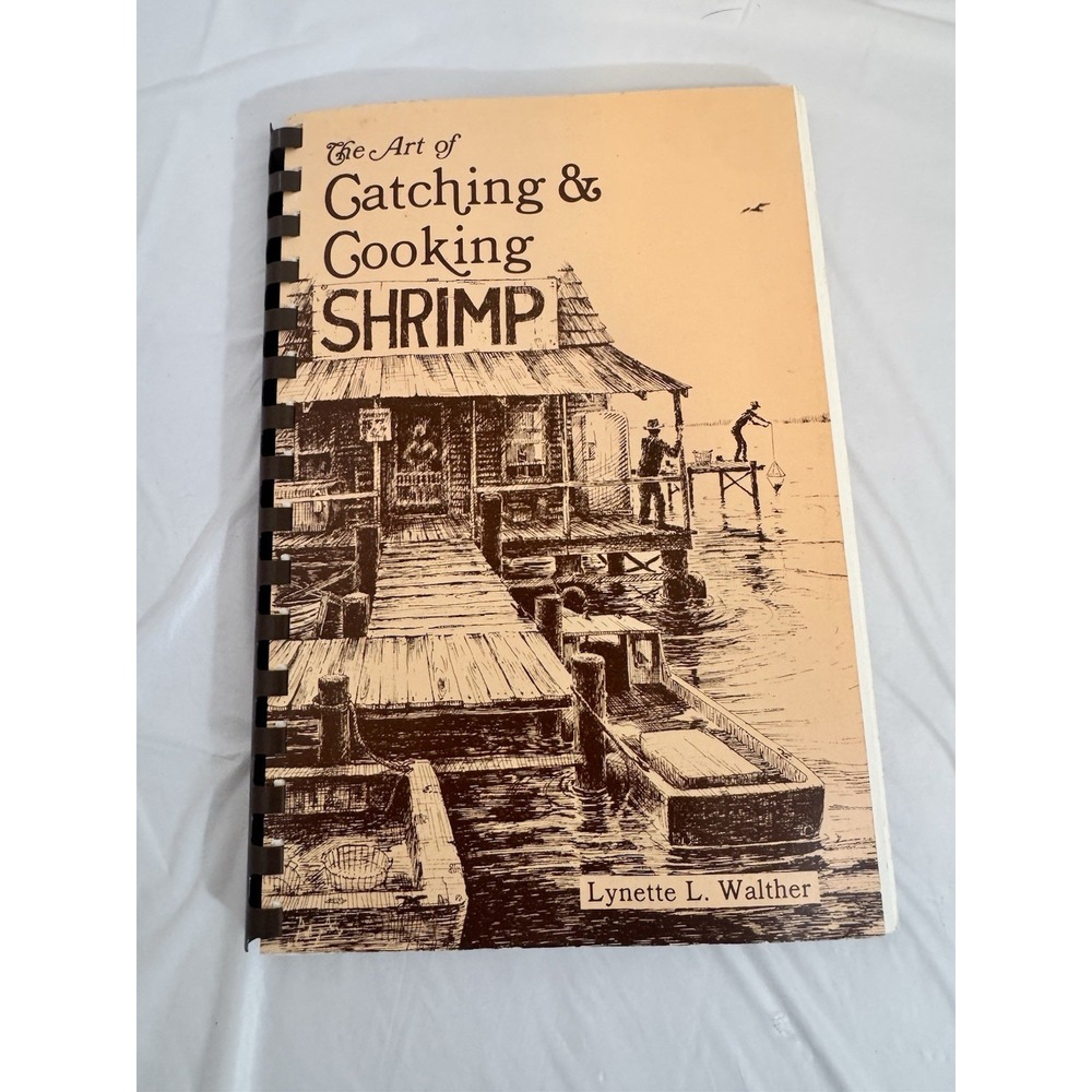 The Art Of Catching And Cooking Shrimp Cookbook Walther Fenwick Island 1993 VTG - Picture 1 of 5